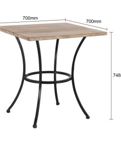 Bolero Alma Square Top Table 700mm (JK893)