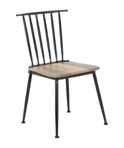 Bolero Alma Slatted Back Chairs 2 Pack (JK894)