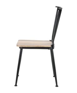 Bolero Alma Slatted Back Chairs 2 Pack (JK894)
