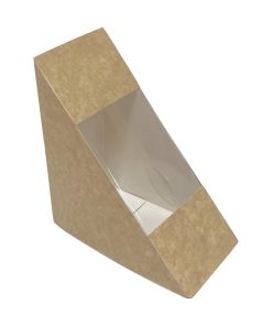 Fiesta Recyclable Standard Sandwich Wedges with PET Window 500 Pack (JM278)