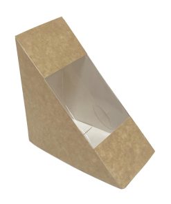 Fiesta Recyclable Deep Sandwich Wedges with PET Window 500 Pack (JM279)