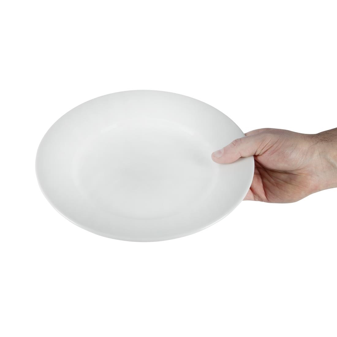 Olympia Athena Wide Rimmed Plates 254mm 4 Pack (JN387)