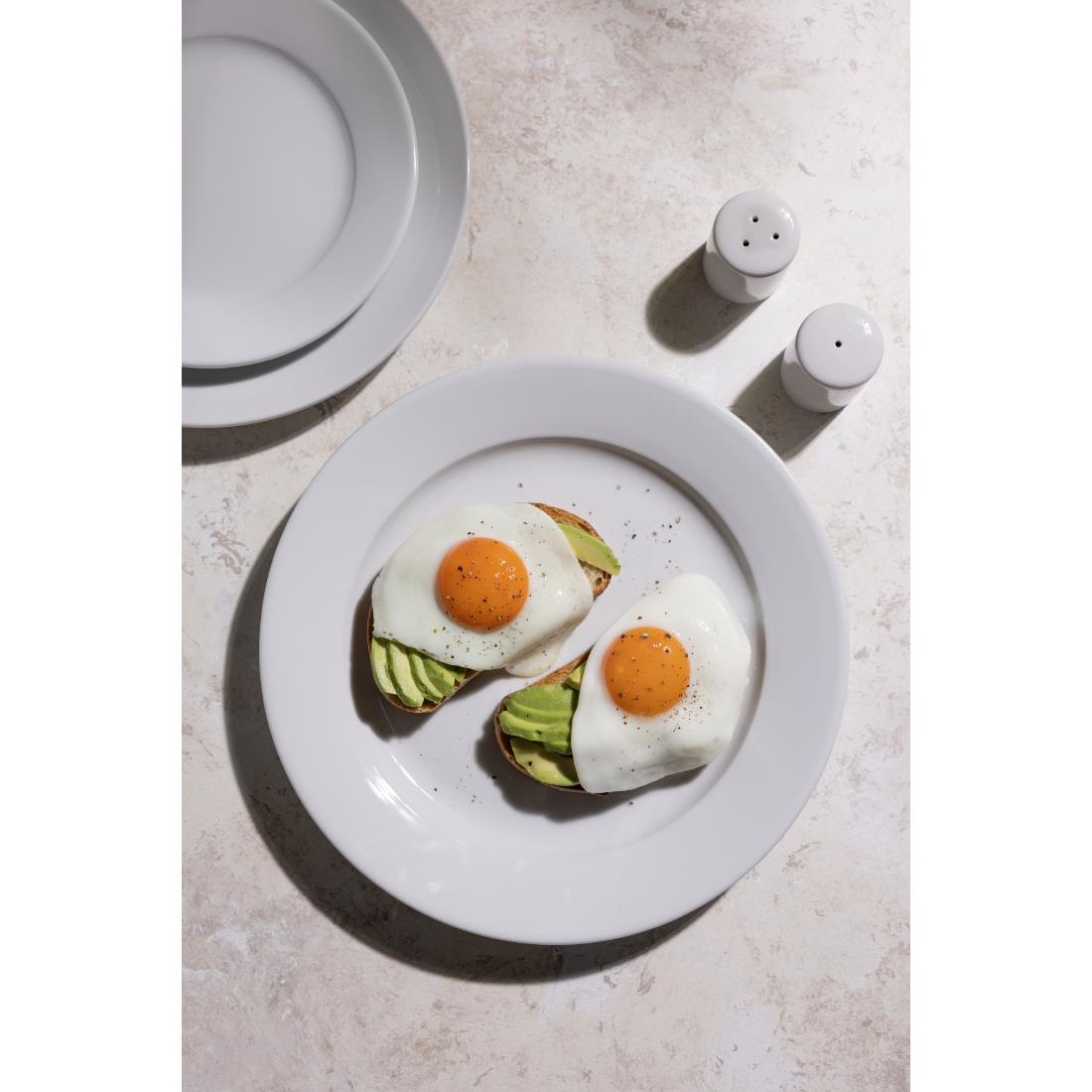 Olympia Athena Wide Rimmed Plates 254mm 4 Pack (JN387)