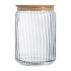 Luminarc Nova Jars with Bamboo Lids 1Ltr 6 Pack (JP504)