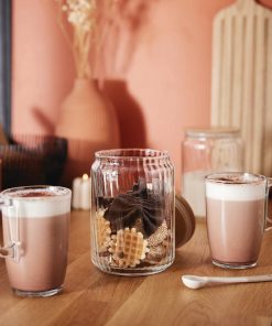 Luminarc Nova Jars with Bamboo Lids 1Ltr 6 Pack (JP504)