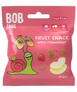 Bob Snail Fruit Bites Apple Strawberry 20g 20 Pack (KA900)