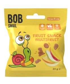 Bob Snail Fruit Bites Multifruit 20g 20 Pack (KA902)