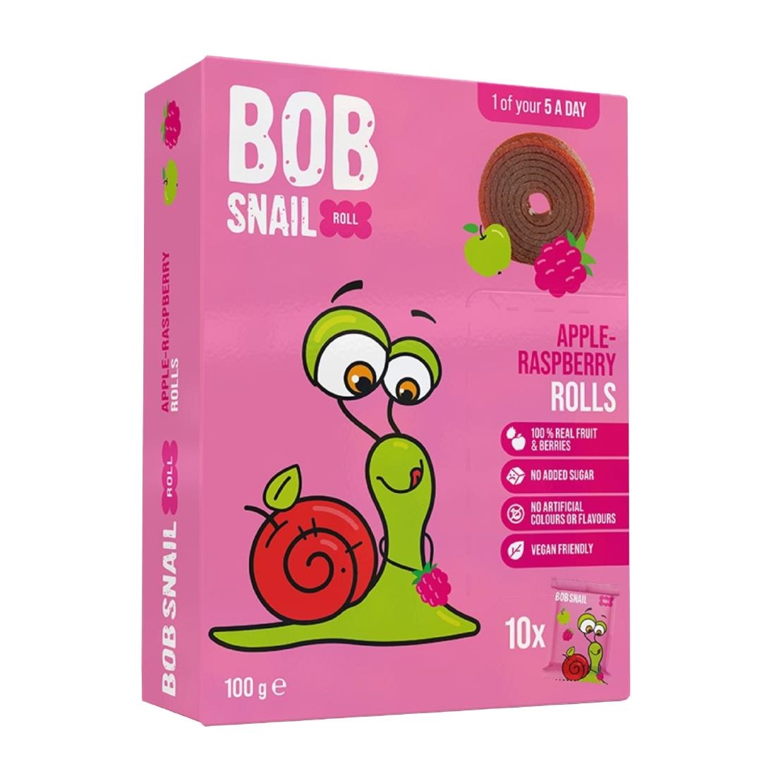 Bob Snail Multipack Fruit Roll Apple Raspberry 10g 50 Pack (KA904)