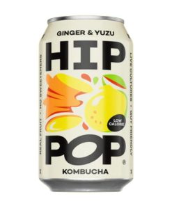 Hip Pop Kombucha Ginger and Yuzu 330ml 12 Pack (KA908)