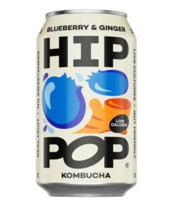 Hip Pop Kombucha Blueberry and Ginger 330ml 12 Pack (KA909)