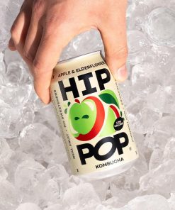 Hip Pop Kombucha Apple and Elderflower 330ml 12 Pack (KA910)
