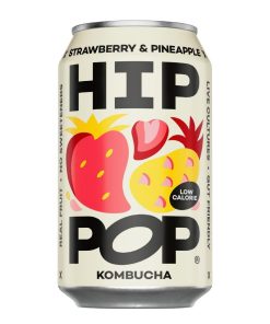 Hip Pop Kombucha Strawberry and Pineapple 330ml 12 Pack (KA911)