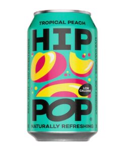 Hip Pop Living Soda Tropical Peach 330ml 12 Pack (KA912)