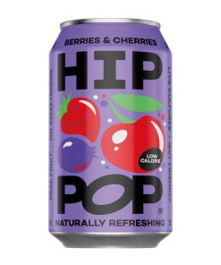 Hip Pop Living Soda Berries and Cherries 330ml 12 Pack (KA914)