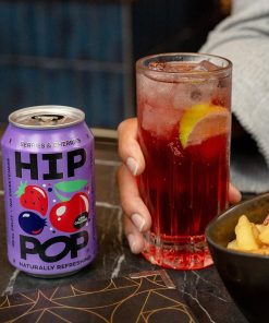 Hip Pop Living Soda Berries and Cherries 330ml 12 Pack (KA914)