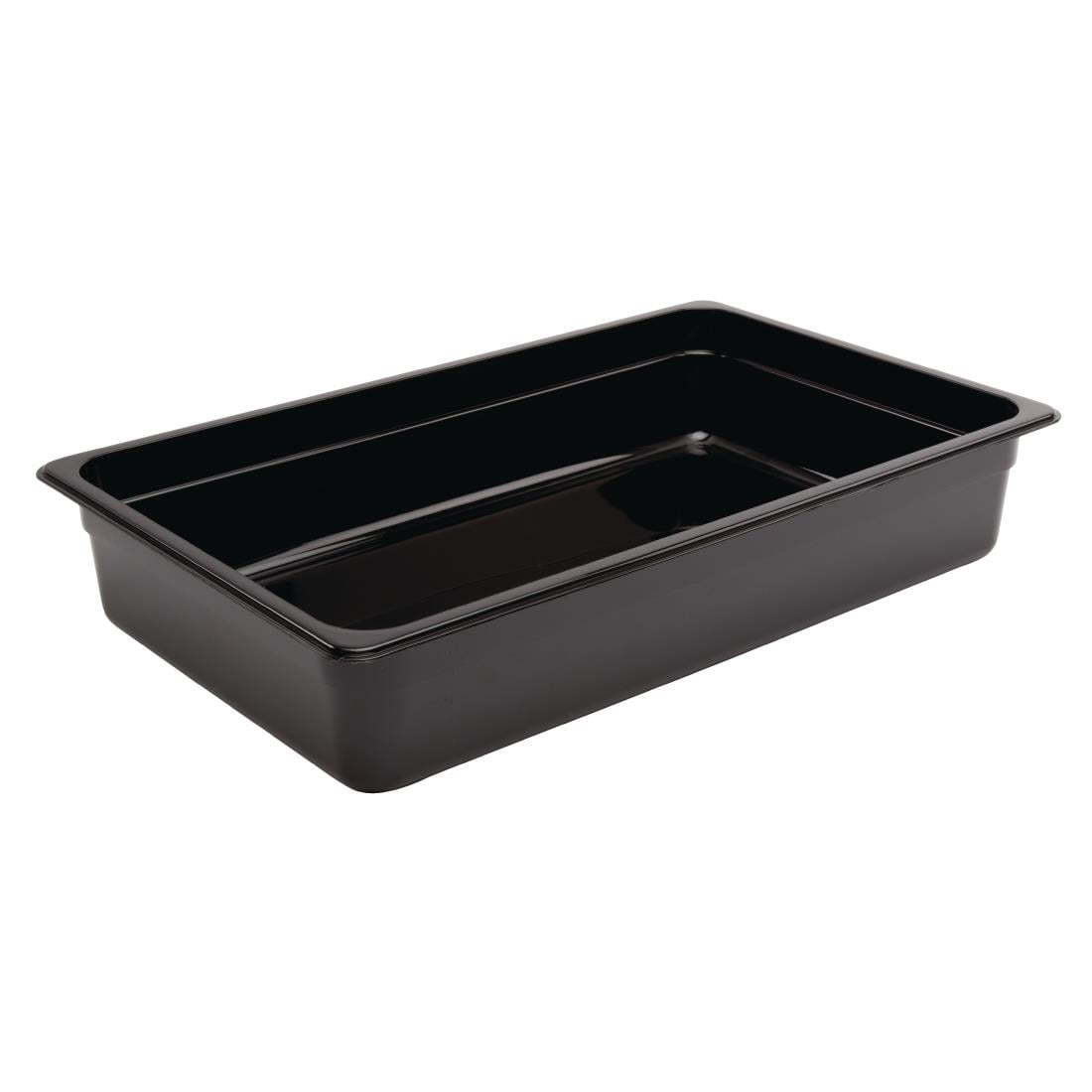 Vogue ABS Gastronorm Tray Black GN 1-1 100mm (JM846)
