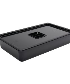 Vogue ABS Gastronorm Tray Black GN 1-1 100mm (JM846)