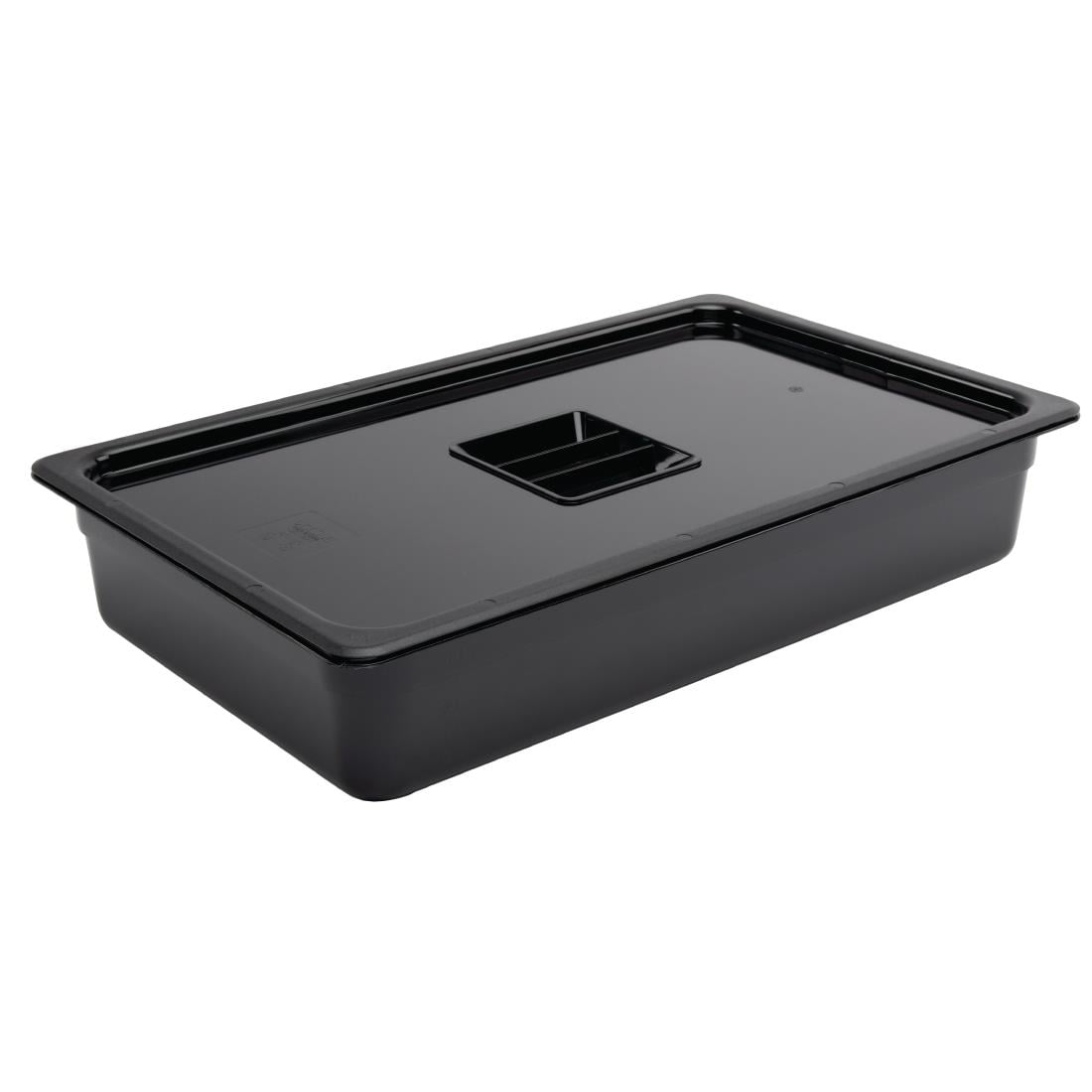 Vogue ABS Gastronorm Tray Black GN 1-1 100mm (JM846)