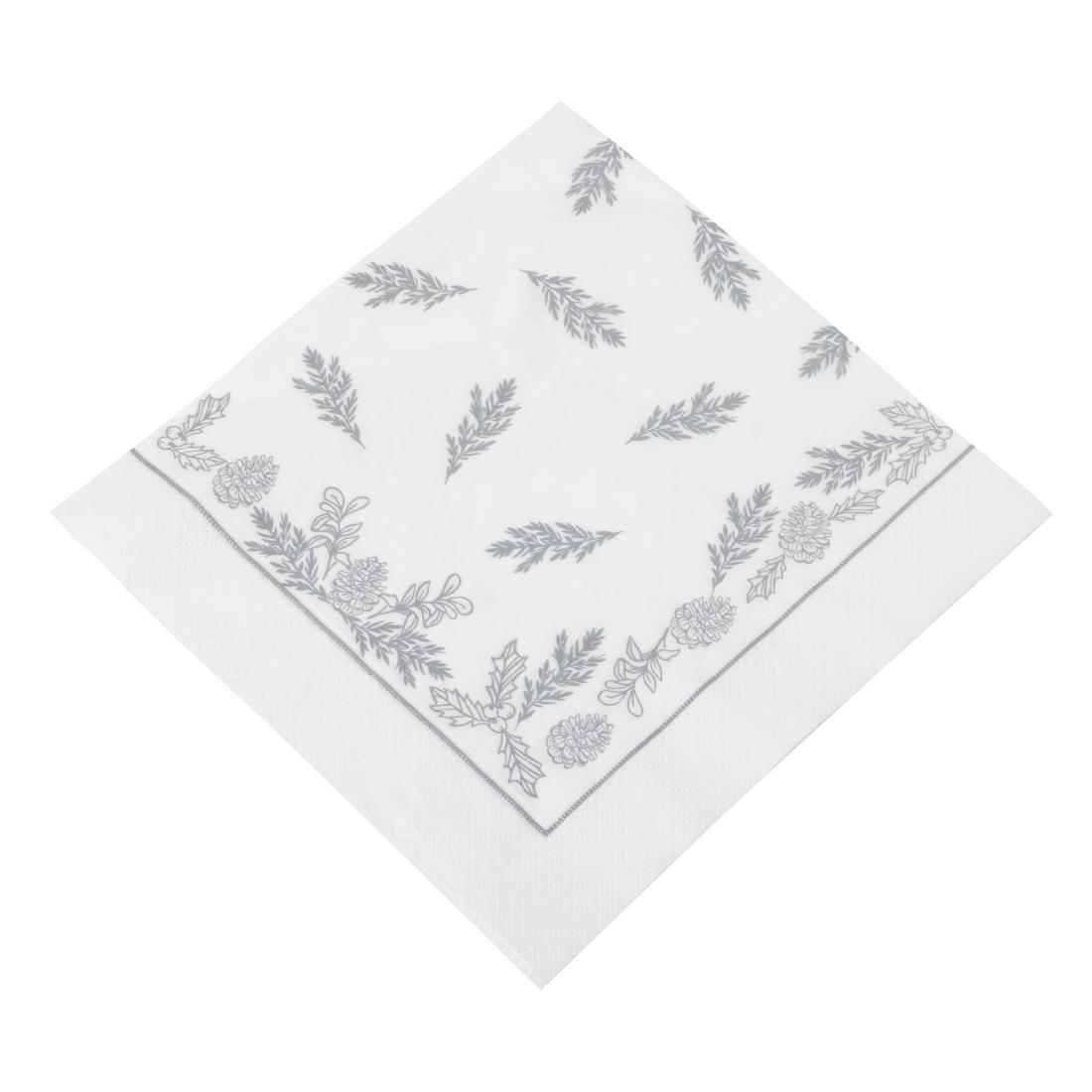 Swantex Aspen Festive 3ply Dinner Napkins 400x400mm 600 Pack (JP155)
