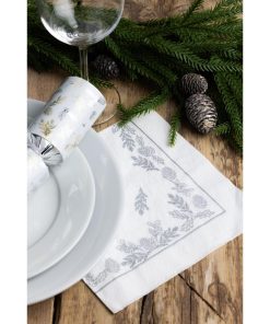 Swantex Aspen Festive 3ply Dinner Napkins 400x400mm 600 Pack (JP155)