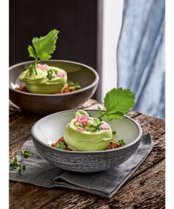Bauscher ReNew Relief Taupe Bowls 140mm 6 Pack (JA777)