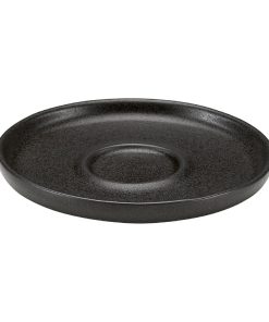 Bauscher Elements Black Saucers 120mm 6 Pack (JA792)
