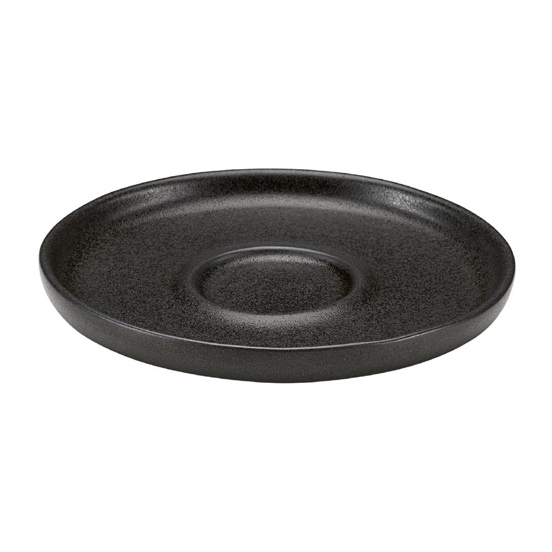 Bauscher Elements Black Saucers 120mm 6 Pack (JA792)