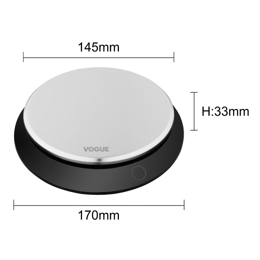 Vogue Digital Round Scale Black 5kg (JM629)