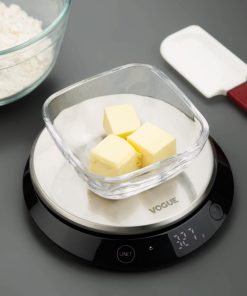 Vogue Digital Round Scale Black 5kg (JM629)