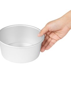 Vogue Aluminium Cake Tin with Removable Base 170mm (JM810)
