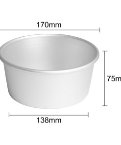 Vogue Aluminium Cake Tin with Removable Base 170mm (JM810)
