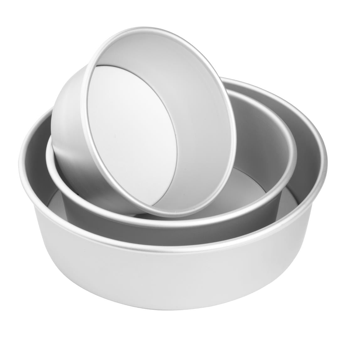 Vogue Aluminium Cake Tin with Removable Base 170mm (JM810)