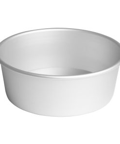 Vogue Aluminium Cake Tin with Removable Base 220mm (JM811)