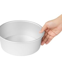 Vogue Aluminium Cake Tin with Removable Base 220mm (JM811)