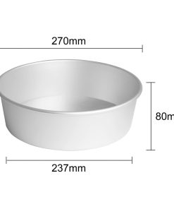 Vogue Aluminium Cake Tin with Removable Base 270mm (JM812)