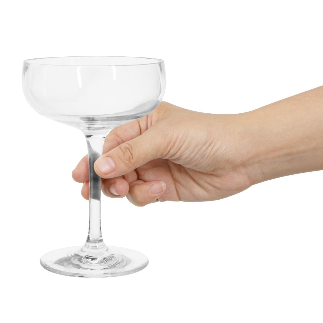 Olympia Kristallon SAN Champagne Coupe Glasses 210ml 12 Pack (JM917)