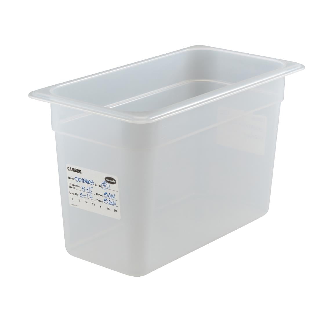 Cambro Polypropylene Food Tray GN 1-3 200mm (JP544)