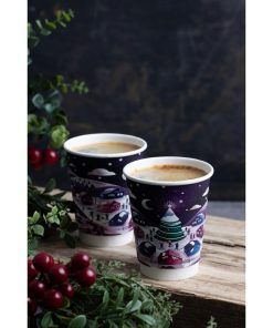 Vegware Double Wall 2026 Festive Cups 225ml 500 Pack (JP887)
