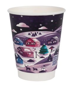 Vegware Double Wall 2026 Festive Cups 225ml 500 Pack (JP887)