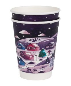 Vegware Double Wall 2026 Festive Cups 225ml 500 Pack (JP887)