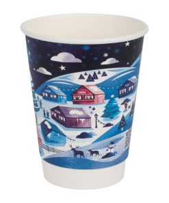 Vegware Double Wall 2026 Festive Cups 340ml 500 Pack (JP888)