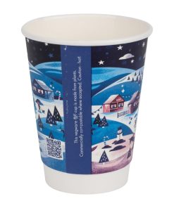 Vegware Double Wall 2026 Festive Cups 340ml 500 Pack (JP888)