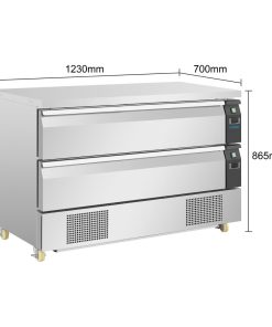 Polar U-Series Double Drawer Dual Temperature Counter Fridge 6xGN (UA099)