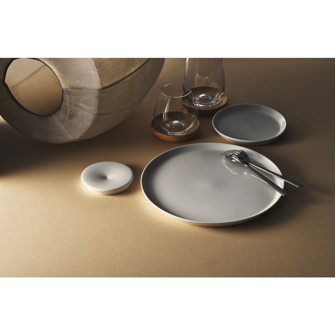 Steelite Rene Ozorio White Album Round Trays 190mm 12 Pack (VV4725)
